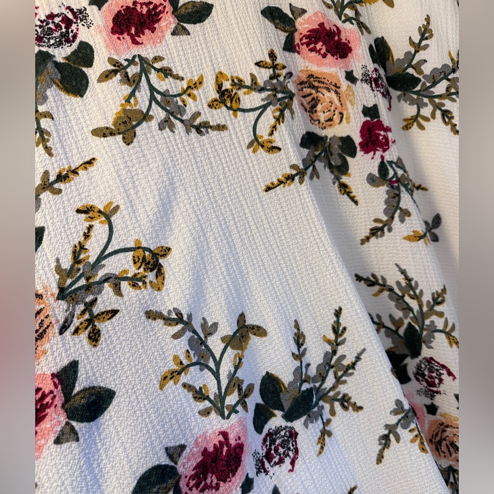 Chic Floral Midi Dress, sz XXL - Picture 4 of 6
